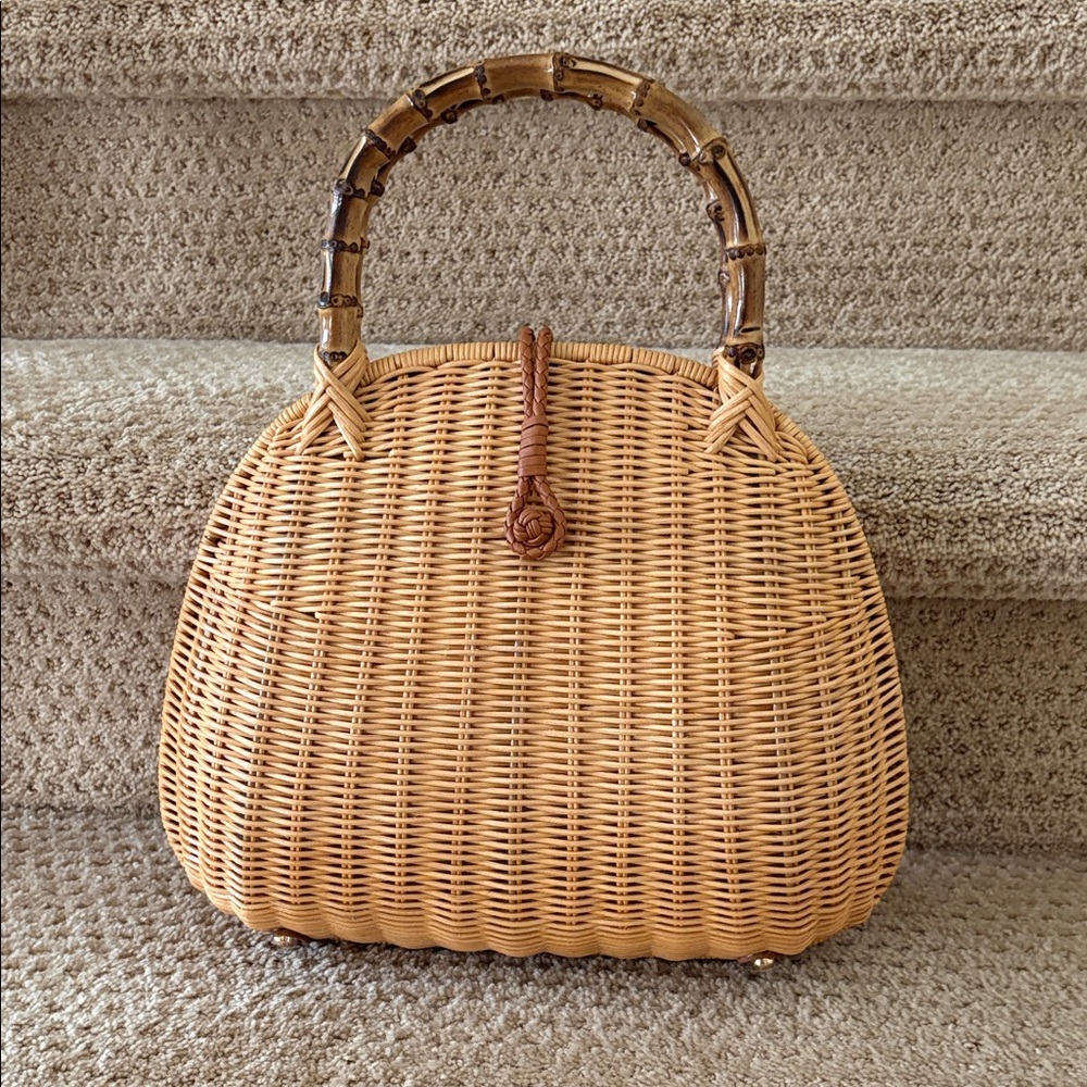 JMcLaughlin NWT Wicker Handbag